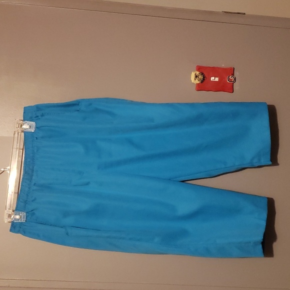 Kim Roger's Lady's Petite Capri Pants In Azure Blue - Picture 2 of 6